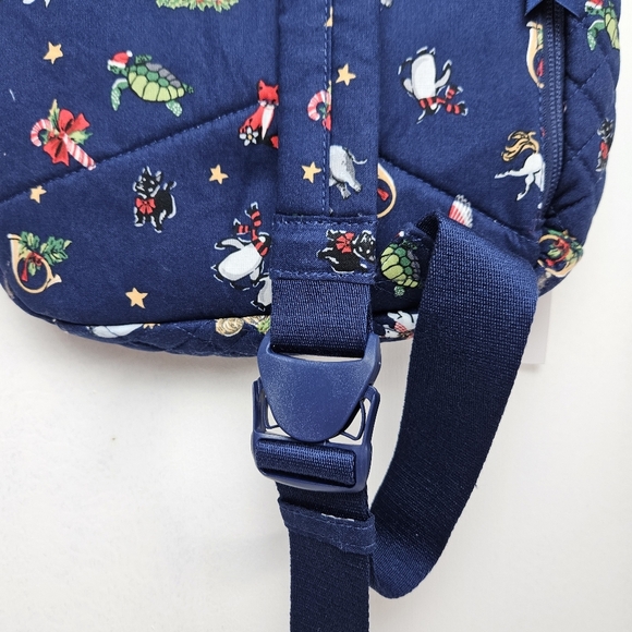 Vera Bradley Quilted Sling Backpack Winter Print - Picture 7 of 8